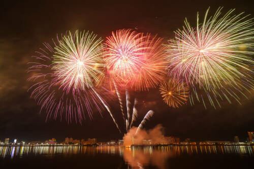 Празднование Дня Республики Татарстан и города Казани по традиции завершилось салютом над Казанкой