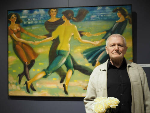 В галерее «Хазинэ› открылась Виктора Анютина «Здравствуй, зритель!» к юбилею художника