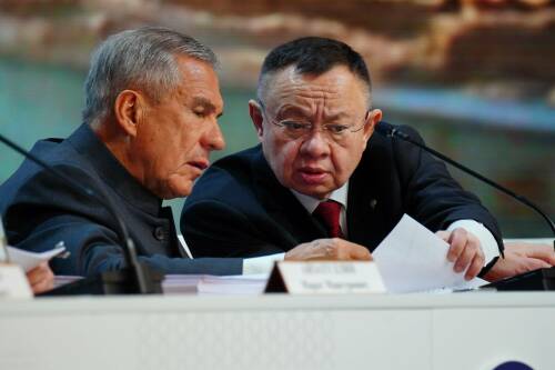 Файзуллин и Минниханов приняли участие в итоговом заседании коллегии министерства строительства РТ