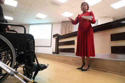 Эльмира Зарипова встретилась с участниками СВО в больнице №7