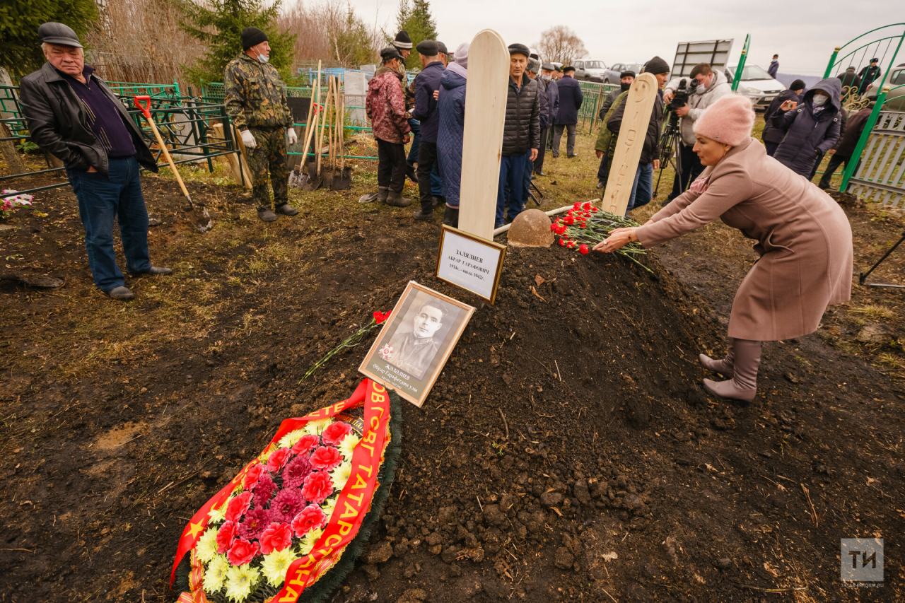 Останки упомянутого в 1943-м в «Правде» героя Абрара Залялиева захоронили в родном селе
