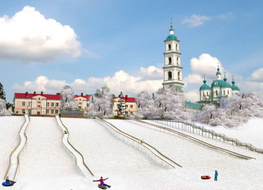 На Шишкинских прудах в Елабуге оборудуют горки со сложными трассами