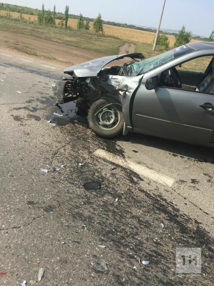 Микроавтобус из Башкирии вылетел в кювет после аварии с легковушкой в РТ, двое пострадали
