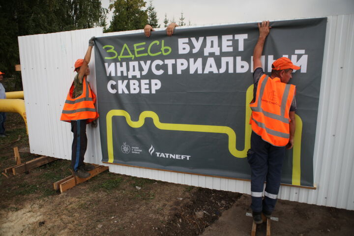 Индустриальный парк Альметьевска украсят газовые трубы и дикорастущие растения