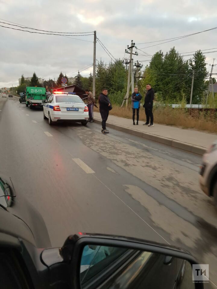 Из-за массового ДТП в Салмачах на въезде в город образовалась многокилометровая пробка