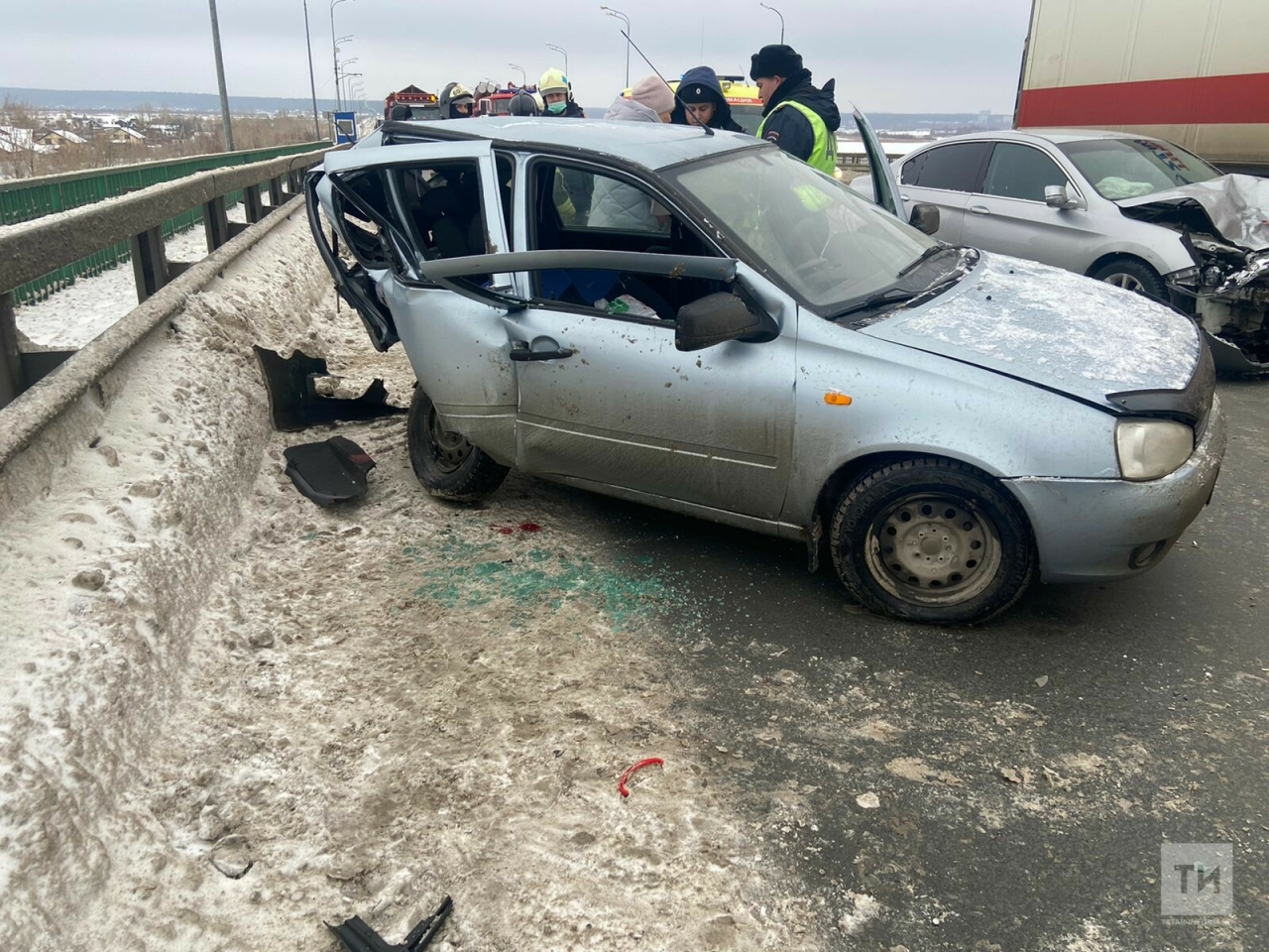 Два человека пострадали в ДТП на трассе М7 под Казанью