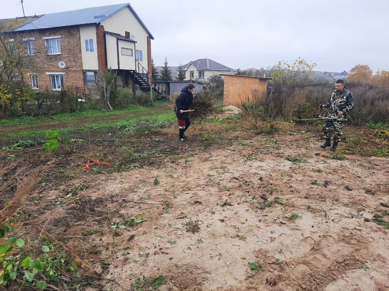 В Пестречинском районе РТ началось строительство новой игровой площадки