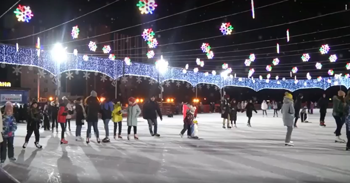 В Альметьевске открылся первый в Татарстане большой ледовый каток
