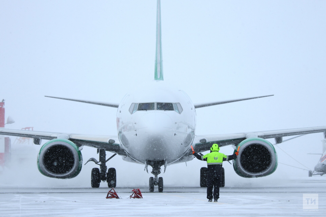 Аэропорт Казани после непогоды начал работать в штатном режиме