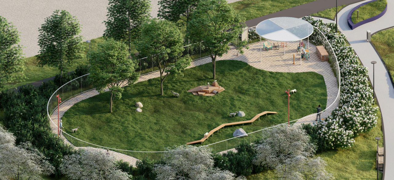 В казанском парке «Салават Купере» появится уникальная площадка для выгула собак