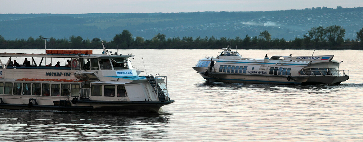 На подводных крыльях по Волжскому пути: в Татарстане построят флот для речного туризма