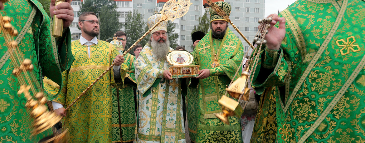 «Сергий Радонежский вновь обходит Русскую землю»: в Казани встретили великую святыню
