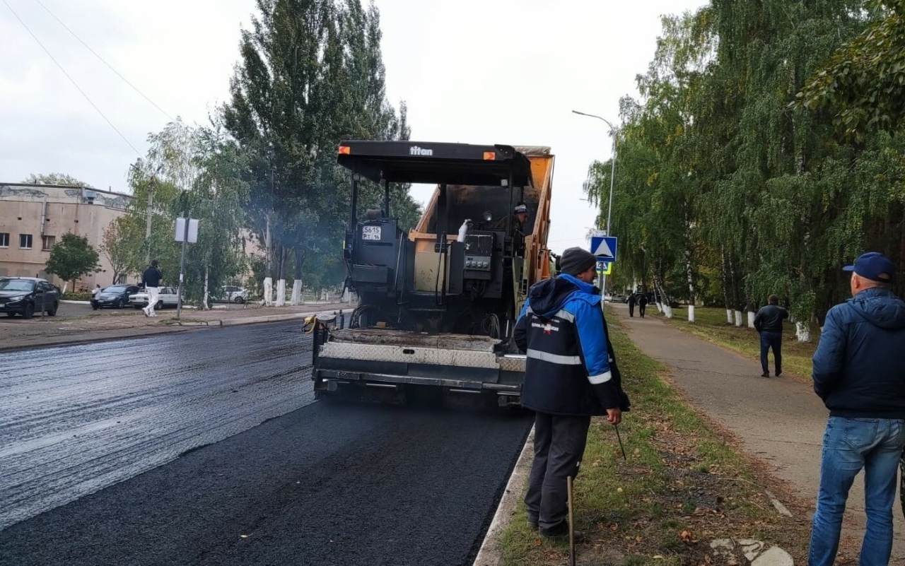 В Елабуге дорожный ремонт вышел в финальную стадию
