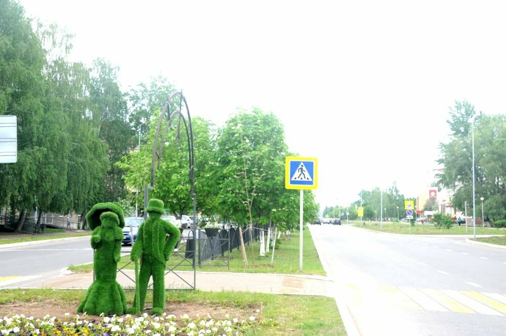 В Елабуге завершился первый этап благоустройства проспекта Мира