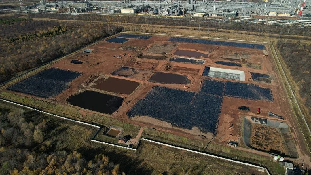 30% — общий прогресс реконструкции полигона промышленных отходов «Нижнекамскнефтехима»