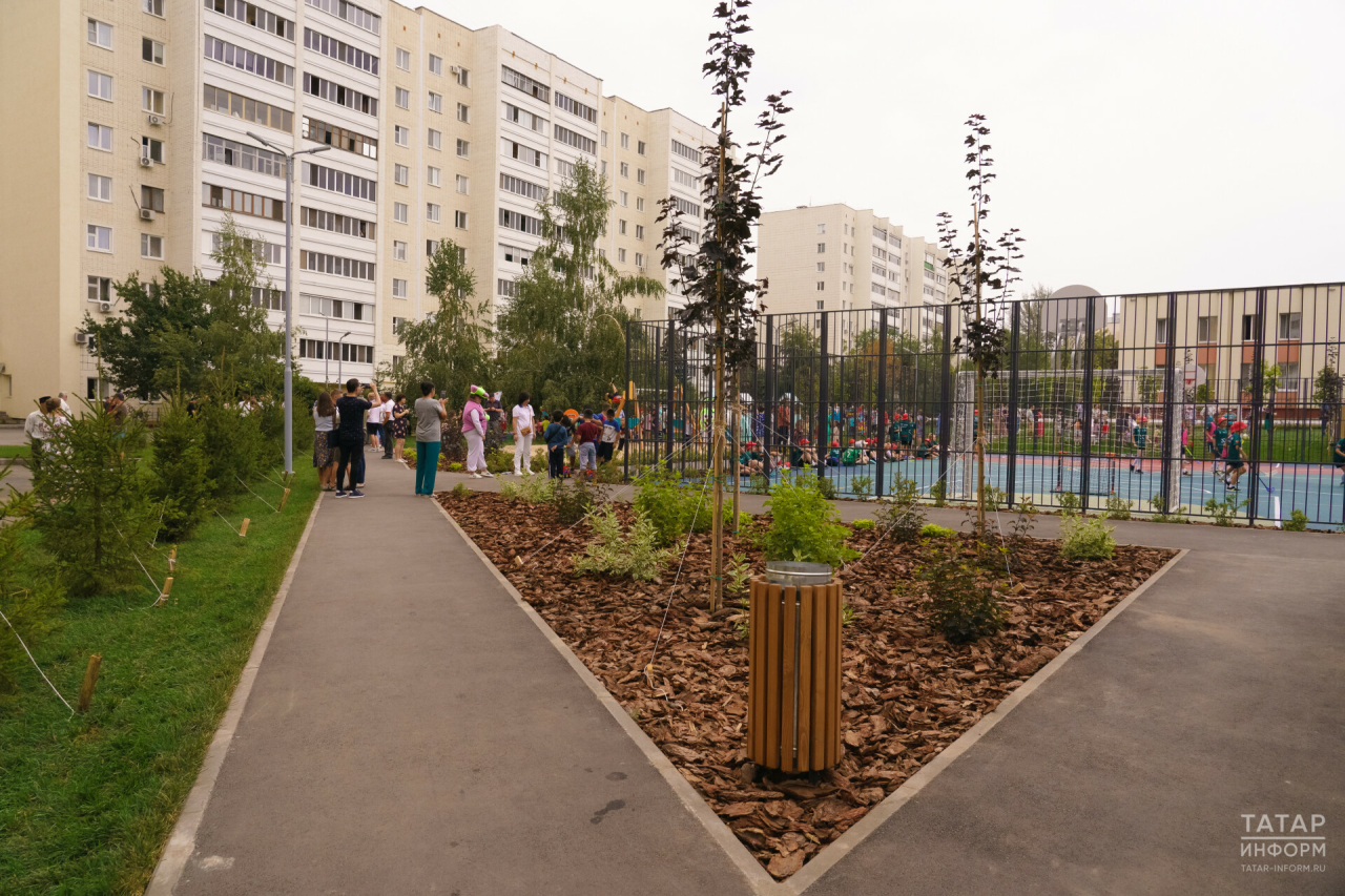 Выполнение программы «Наш двор» в Татарстане составляет 99%