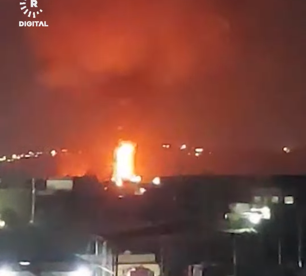 Rudaw: Пожар начался после удара беспилотника по базе США в Иракском Курдистане