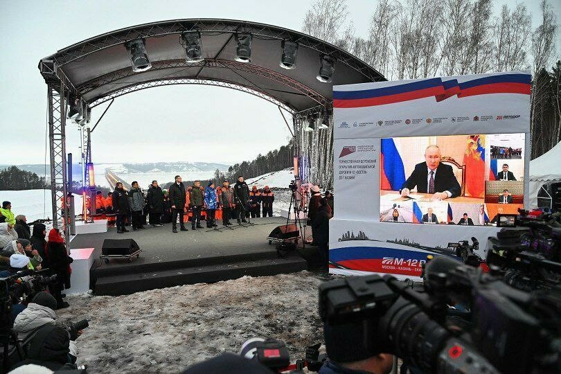 Путин открыл автодорогу М12 «Восток» от Москвы до Казани