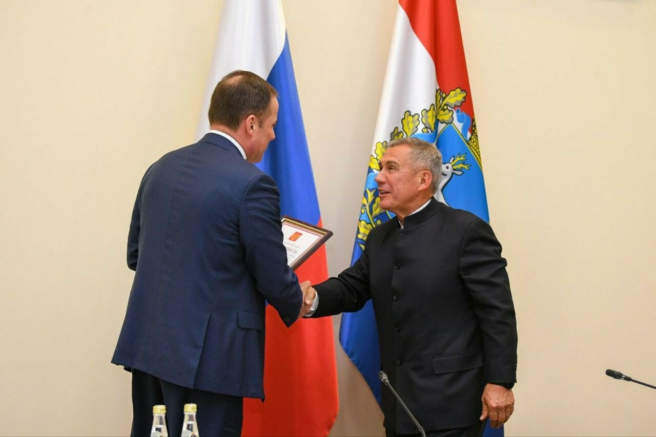 Минниханов удостоен благодарности Путина за вклад в развитие Татарстана