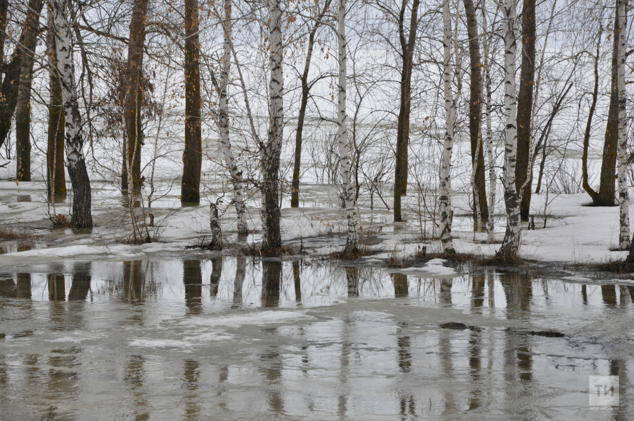 Два района Казани столкнулись с проблемами из-за паводка
