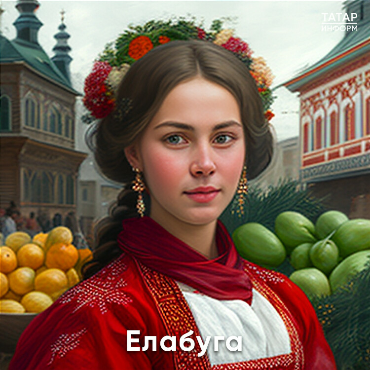 Нарисованный нейросетью образ Елабуги в женском облике пленил красотой татарстанцев