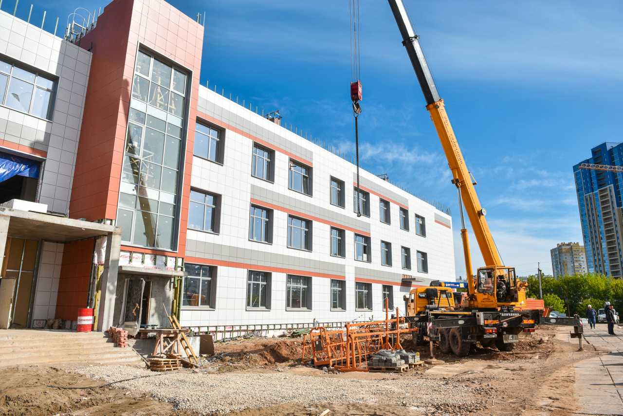 Строительство новой школы в Набережных Челнах завершится к июлю