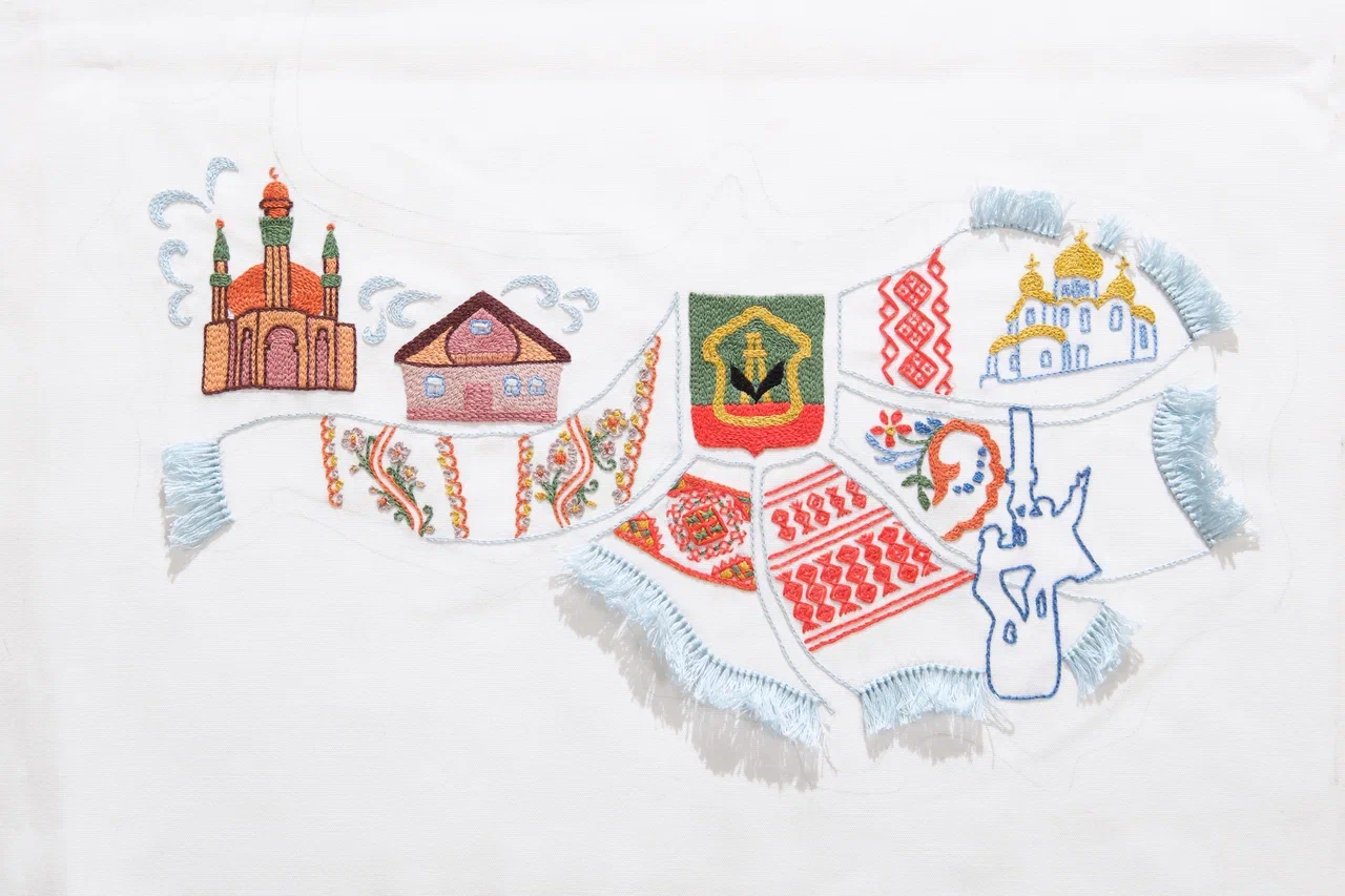 Вышитую карту Татарстана представят на фестивале «Эпос в современном прочтении» в Болгаре