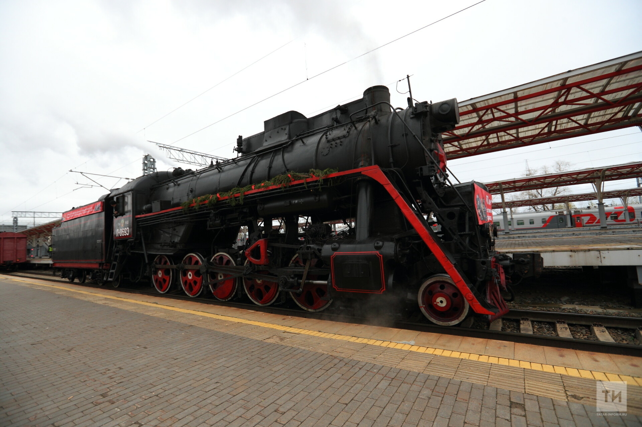 «Поезд Победы» побывает на вокзалах трех городов Татарстана – Нурлата, Казани и Челнов