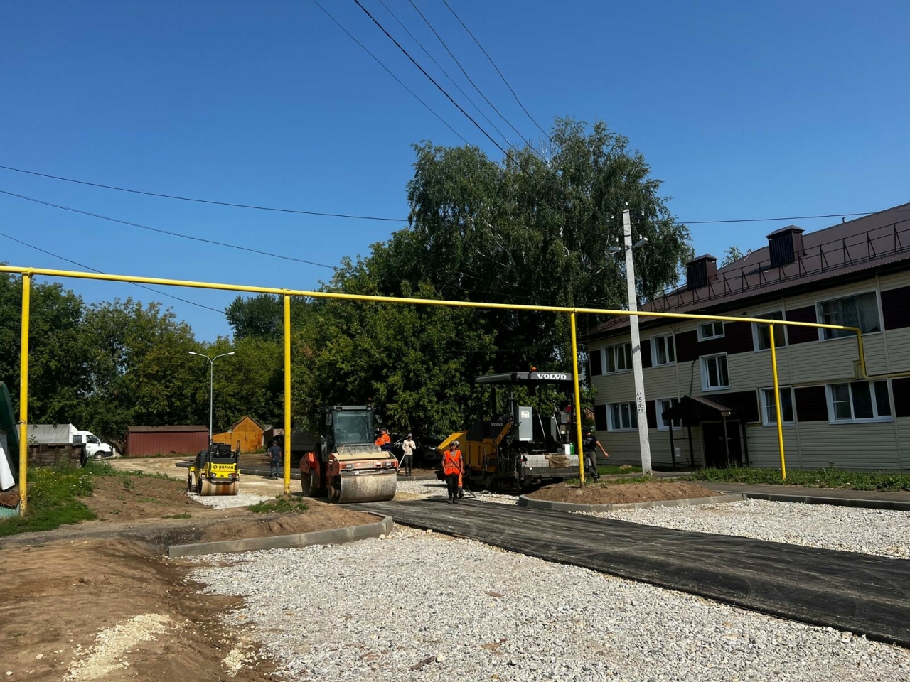 В селе Пестрецы завершены работы на пяти территориях по проекту «Наш двор»