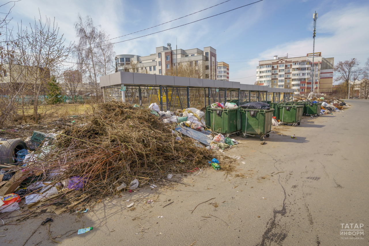 В пригородах Казани из-за домов не хватает мест под мусорные площадки