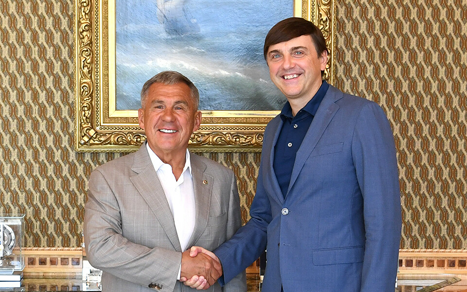 Минниханов встретился с министром просвещения России Кравцовым