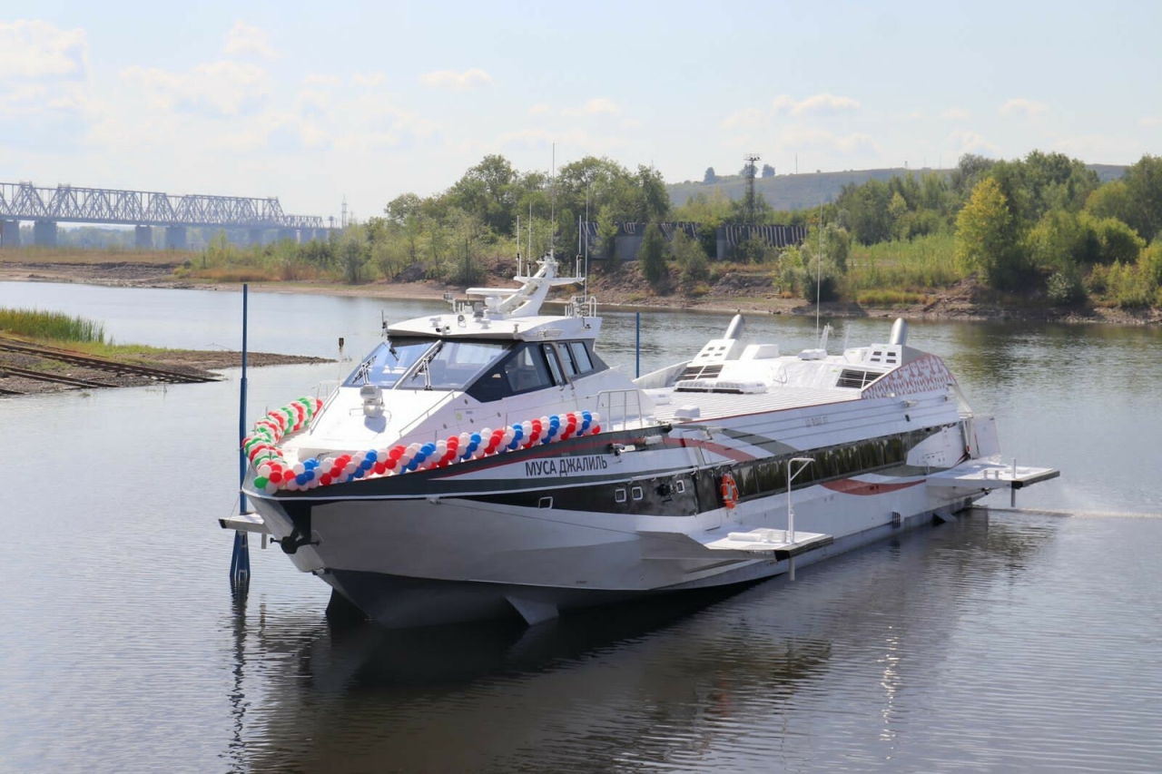 В Зеленодольске спустили на воду названный в честь Мусы Джалиля новый «Метеор»