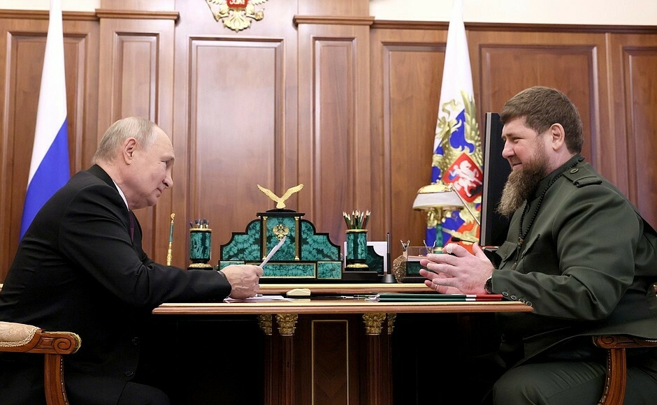 Кадыров заявил Путину, что чеченским бойцам не страшны никакие танки Abrams