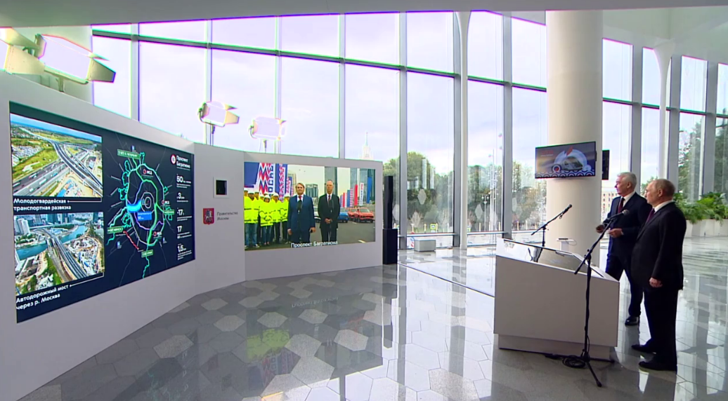 Путин открыл движение по нескольким масштабным транспортным объектам в Москве