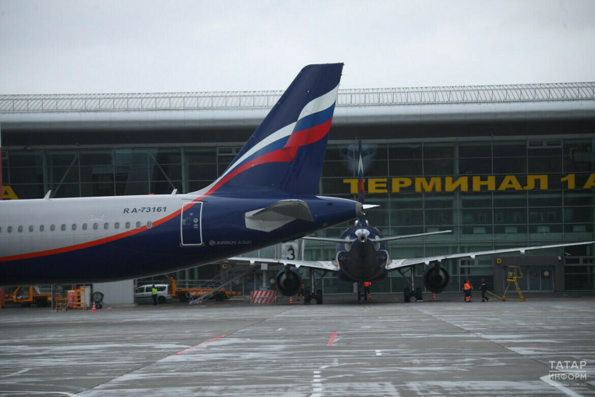 Буран сәбәпле, Казан аэропортында берничә рейс тоткарлана