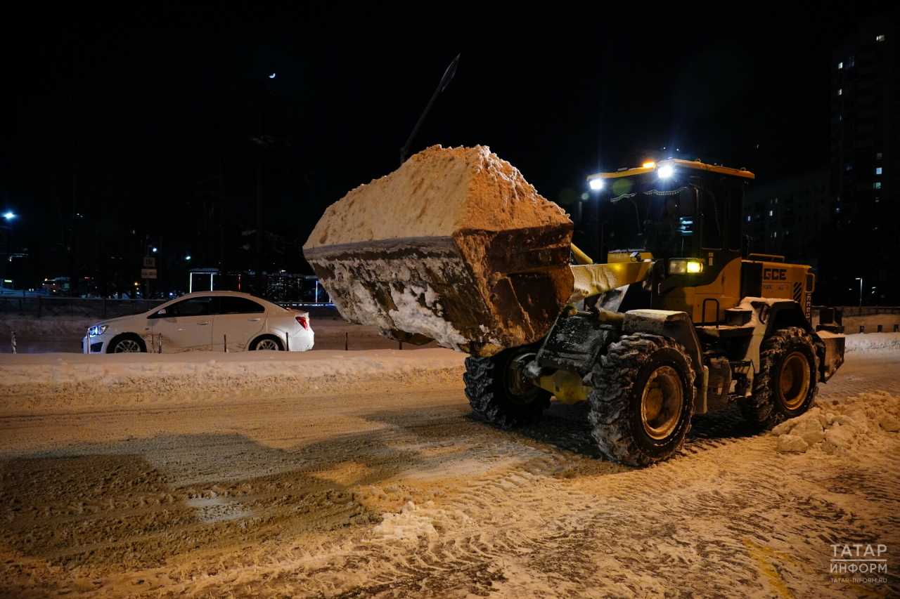 За январь с казанских дорог убрали 320 тыс. тонн снега