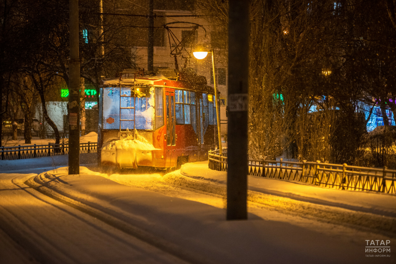 «Метроэлектротранс»: На очистку трамвайных путей Казани от снега уйдет несколько дней