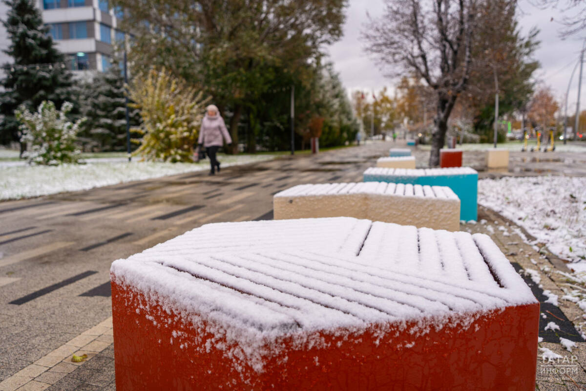Синоптики обещают небольшое потепление и снег в Татарстане