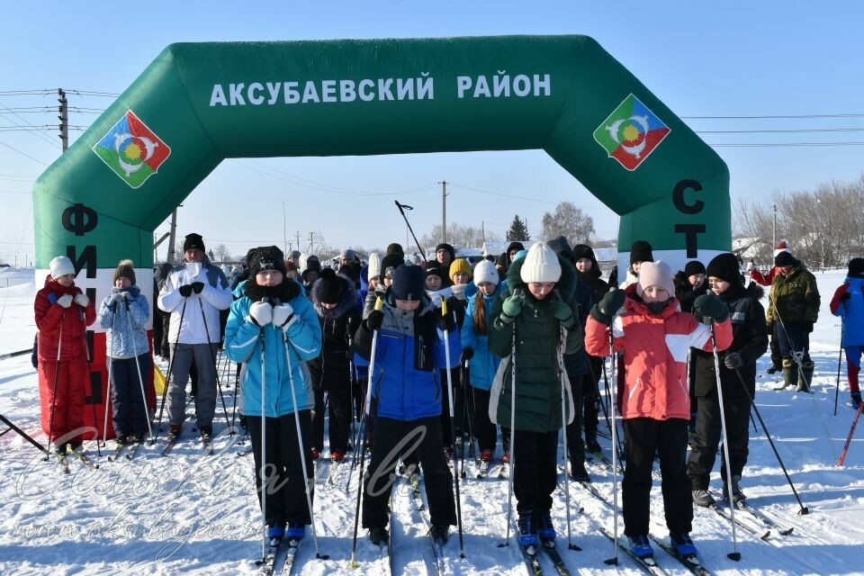 Более 500 человек приняли участие в «Лыжне России» в Аксубаевском районе