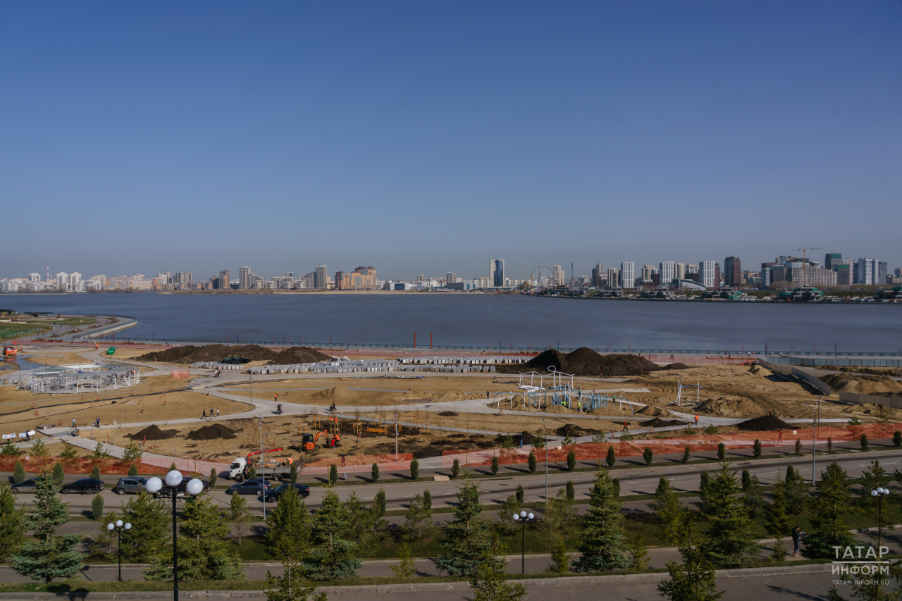 Детский парк на набережной Казанки планируют сдать к Дню города