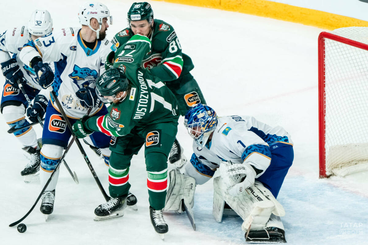 «Ак Барс» одержал волевую победу над «Барысом» в заключительном матче домашней серии