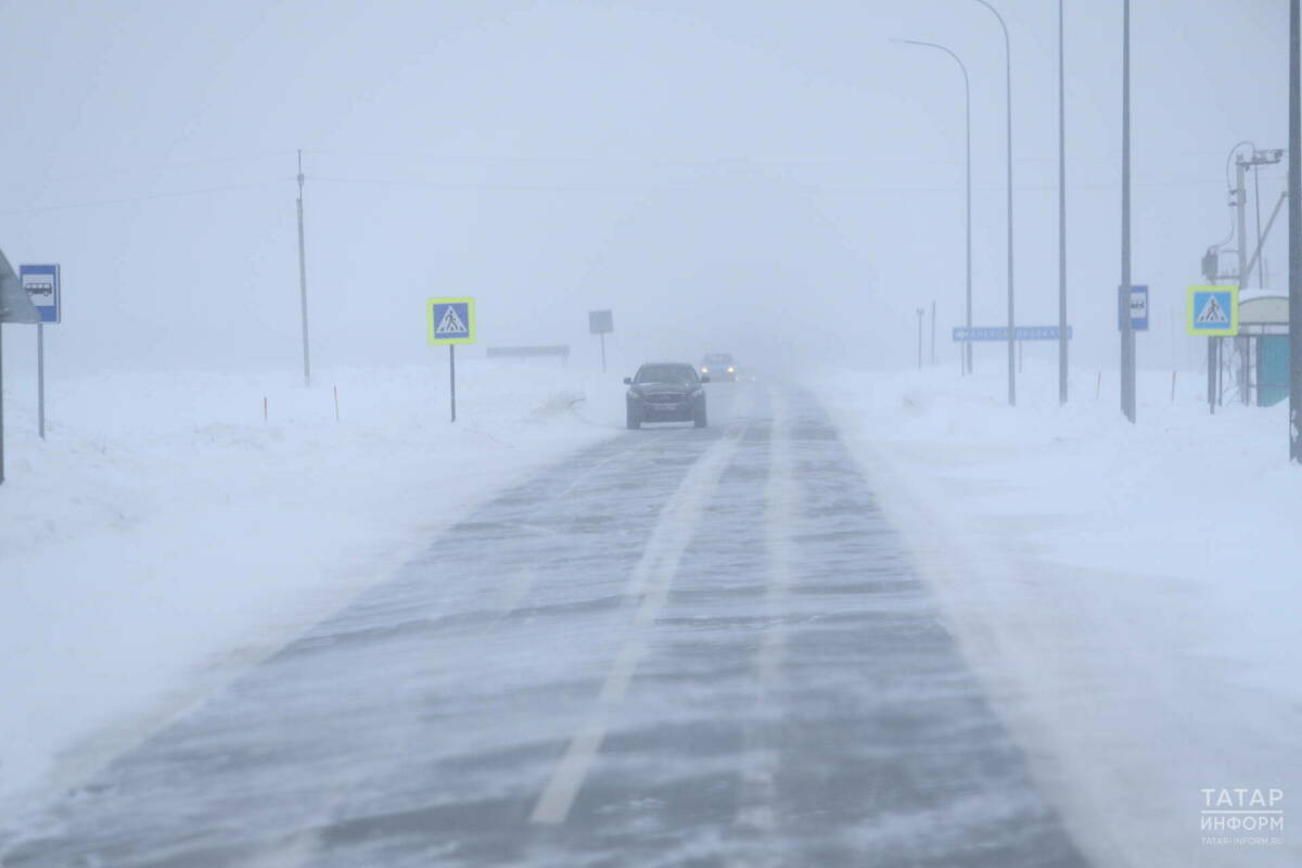 Татарстан Гидрометеоүзәге: Буран һәм көчле җил Татарстаннан китәргә җыенмый