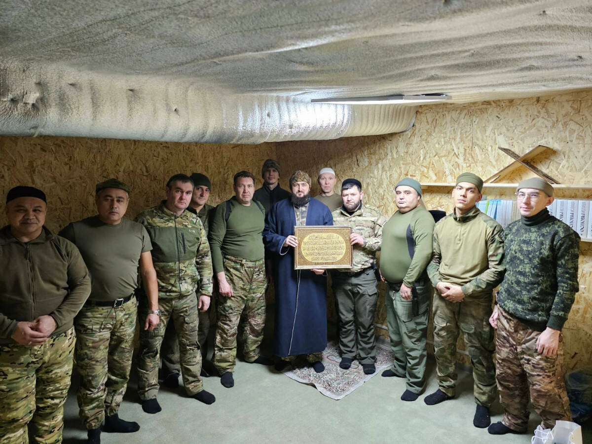 Муфтий Татарстана открыл блиндажную мечеть в месте дислокации батальона «Батыр»