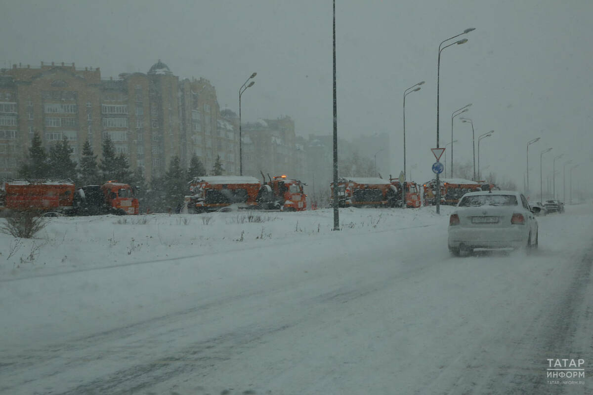 В Татарстане местами возможна метель, похолодание утром и потепление днем