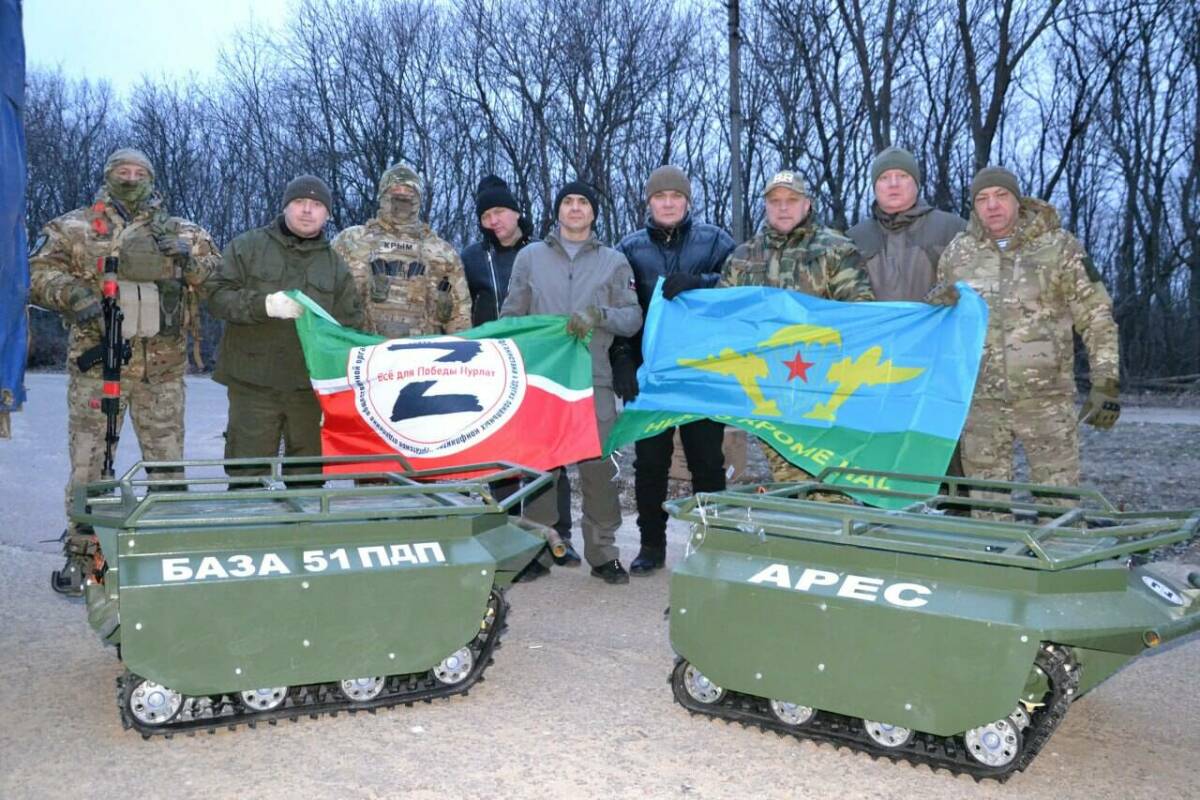 Нурлатцы доставили землякам на СВО авто, мотоциклы и «гусеницы»