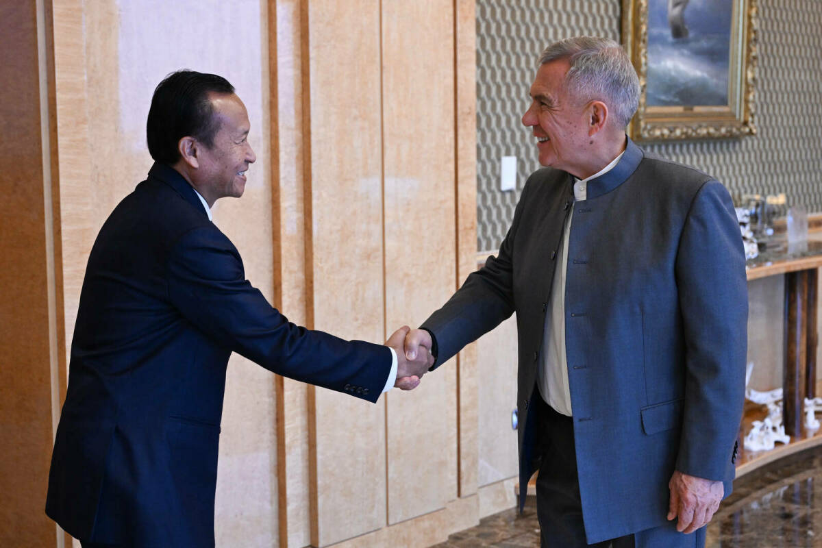 Рустам Минниханов встретился с министром Лаоса Пхувонгом Ункхамсэном