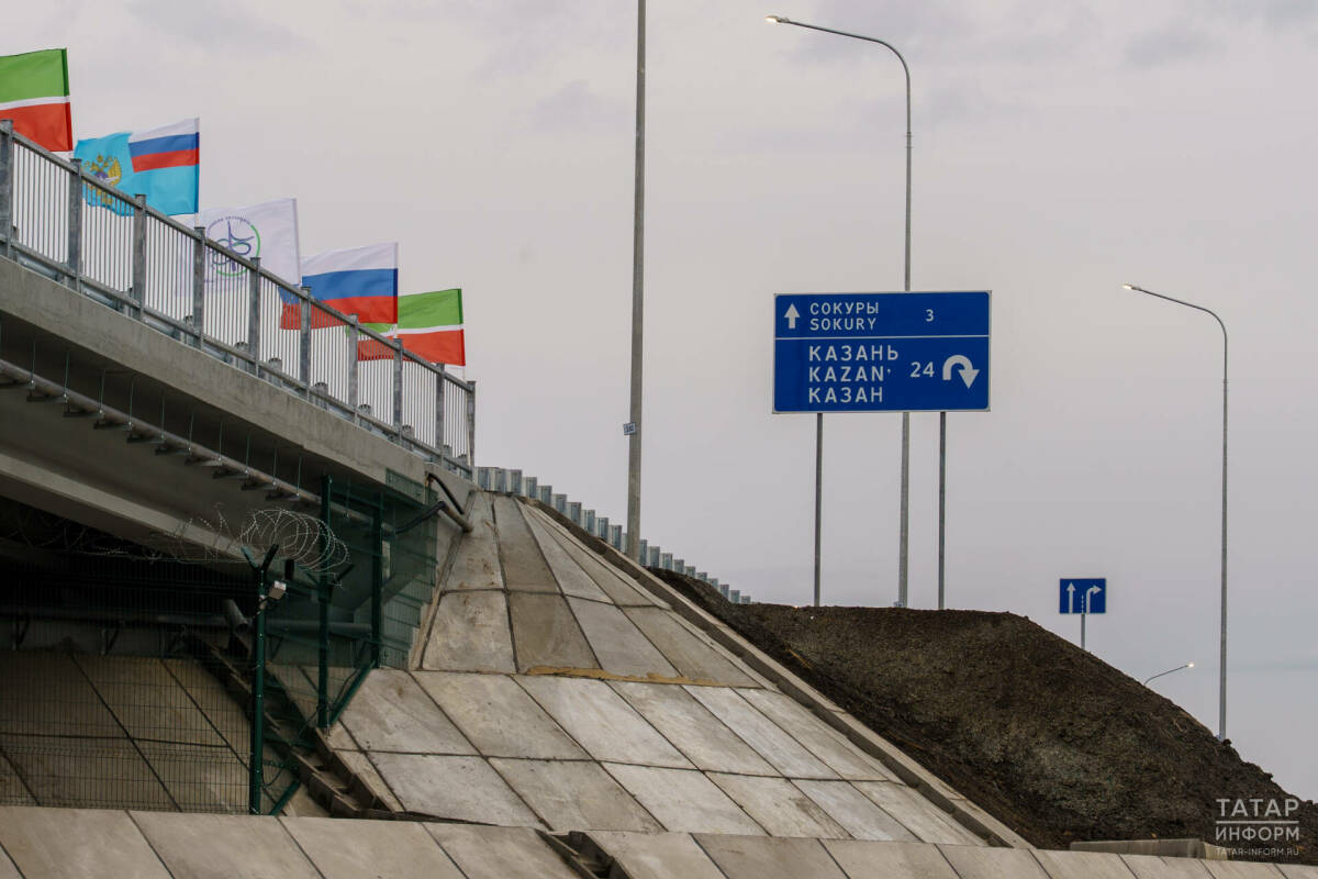 Без светофоров до М12 мимо села по 4 полосам: в Татарстане открыли дорогу в обход Сокуров