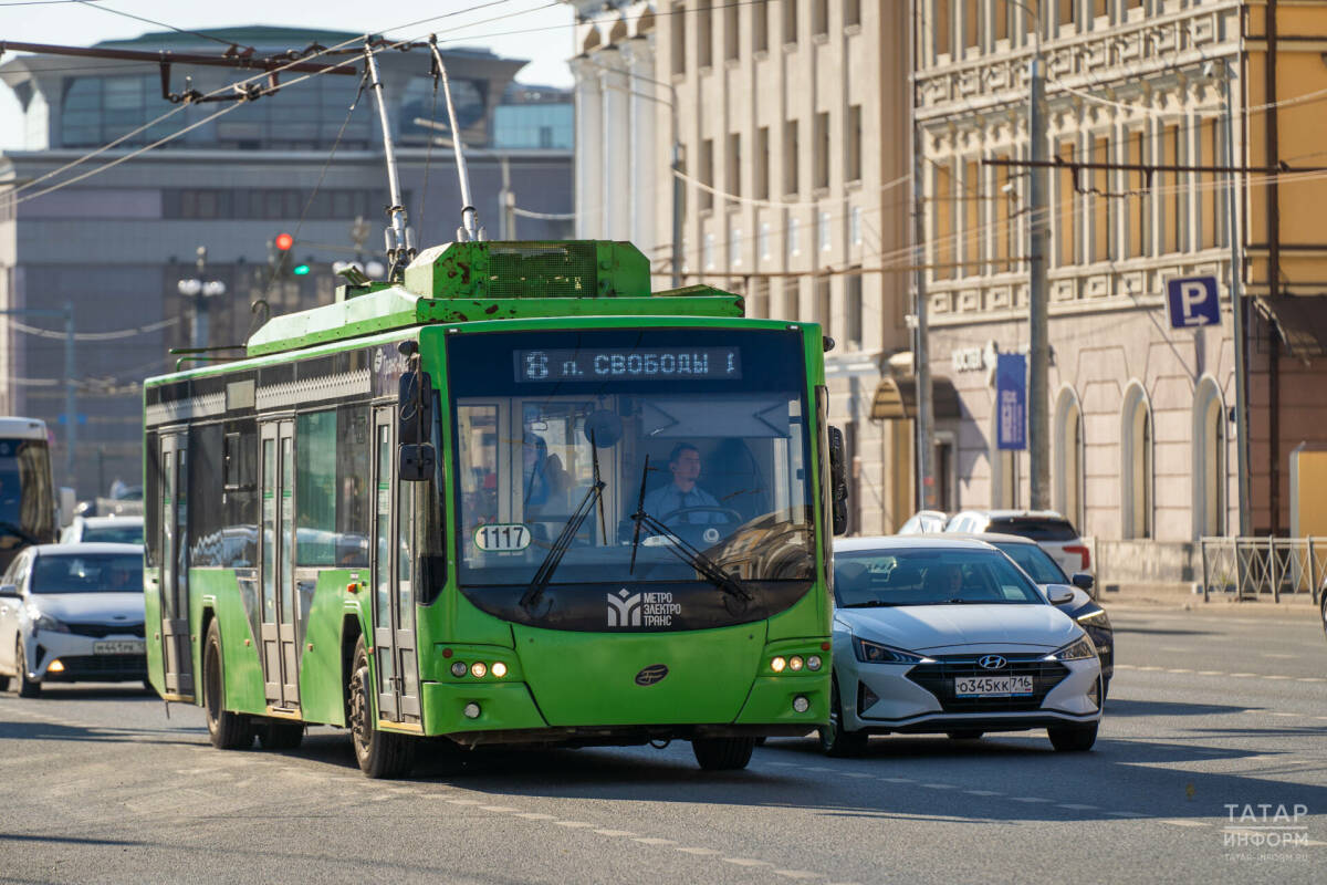 В Казани за две недели заменили более 1,8 км контактного провода наземного транспорта