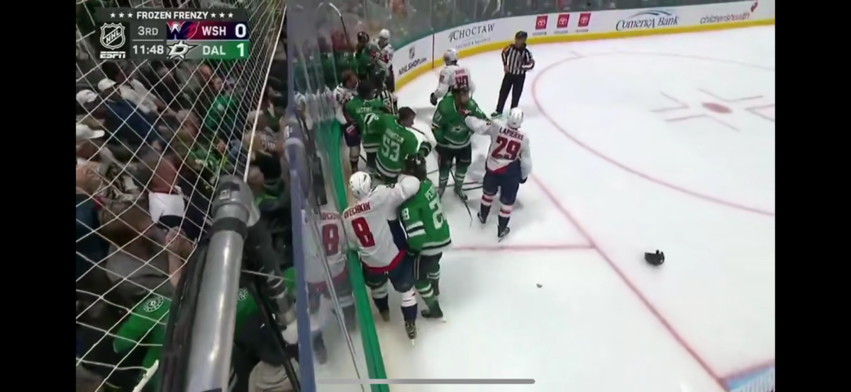 Овечкин принял участие в массовой потасовке после матча с «Далласом»