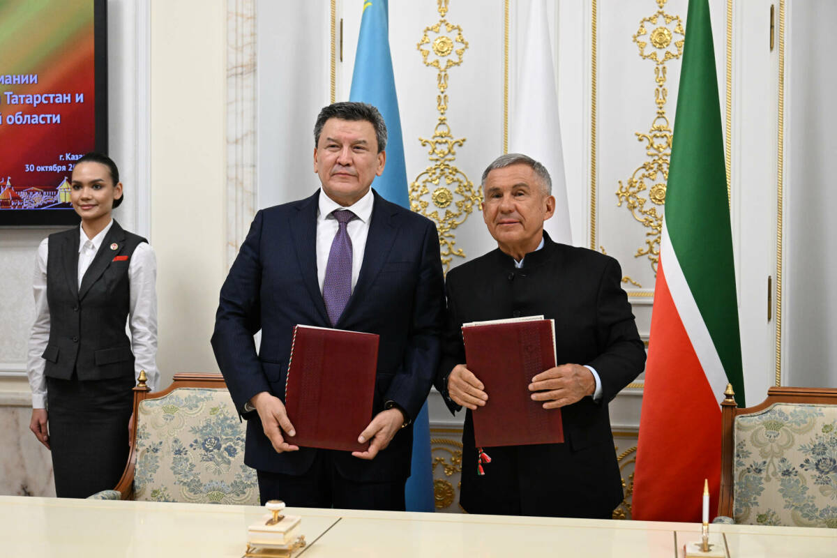 Рустам Минниханов и Гауез Нурмухамбетов подписали Меморандум о взаимопонимании